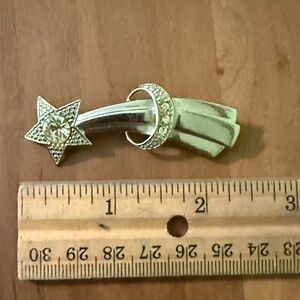 Silver Shooting Star Brooch